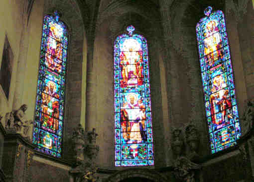 Cathédrale st Pierre : vitraux