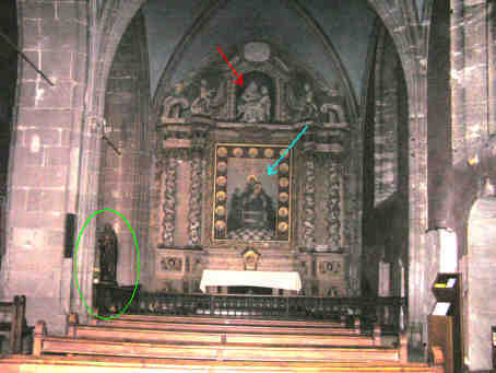 église st Maurice : autel du Rosaire