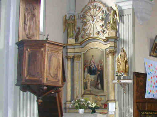 chaire et autel secondaire