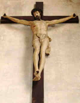 Nancy, cathdrale Notre Dame : crucifixion de Ligier Richier : Crucifixion