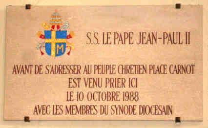 Plaque J.Paul II