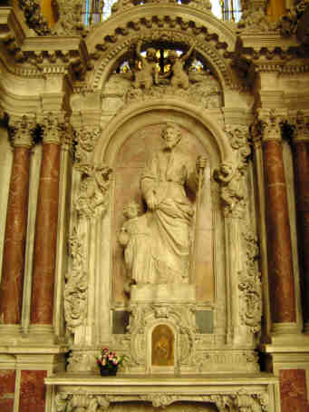 Lunville, glise st Jacques : autel st Joseph