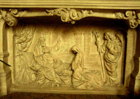 Dtail bas relief autel st Joseph