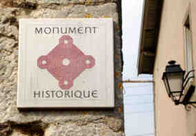 Plaque Monuments Historiques