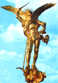 archange st Michel, statue.