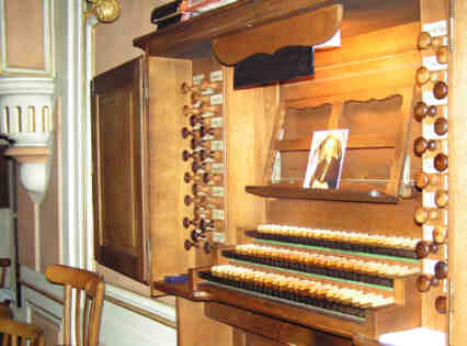 Orgue st Maximin Thionville : console