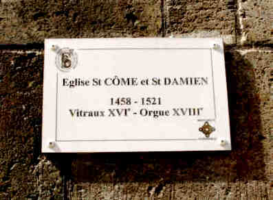 église Vézelise : st Côme st Damien