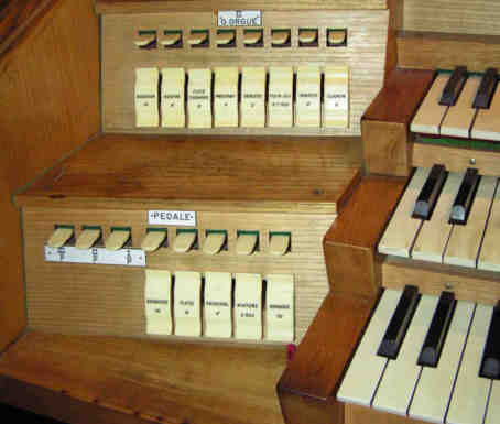 orgue Schwenkedel : jeux