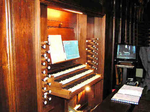 orgue cathdrale de Chambry, console