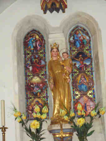 glise st Gimer : la Vierge et l'Enfant Jsus