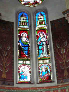 glise saint Fiacre de Villers-les-Nancy : vitraux du choeur
